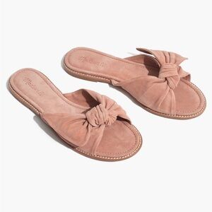 Madewell The Naida Half-Bow Sandal in Dusty Clay | size 8.5